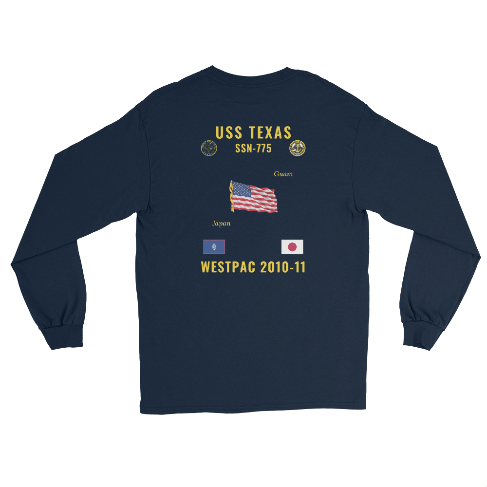 USS Texas (SSN-775) 2010-11 WestPac Long Sleeve Cruise Shirt