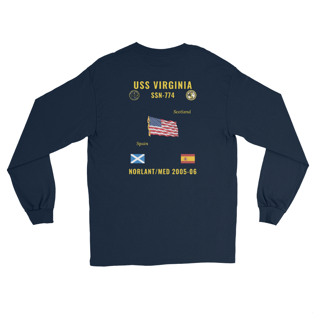 USS Virginia (SSN-774) 2005-06 NORLANT/Med Long Sleeve Cruise Shirt