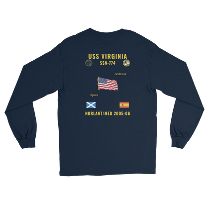 USS Virginia (SSN-774) 2005-06 NORLANT/Med Long Sleeve Cruise Shirt