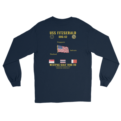 USS Fitzgerald (DDG-62) 1998-99 WestPac/Gulf Long Sleeve Cruise Shirt