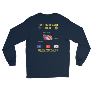 USS Fitzgerald (DDG-62) 2015 Spring Patrol Long Sleeve Cruise Shirt