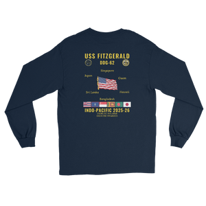 USS Fitzgerald (DDG-62) 2025-26 Indo-pacific Long Sleeve Cruise Shirt