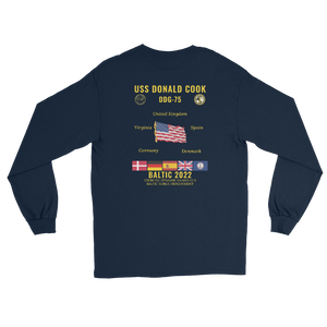 USS Donald Cook (DDG-75) 2022 Baltic Long Sleeve Cruise Shirt
