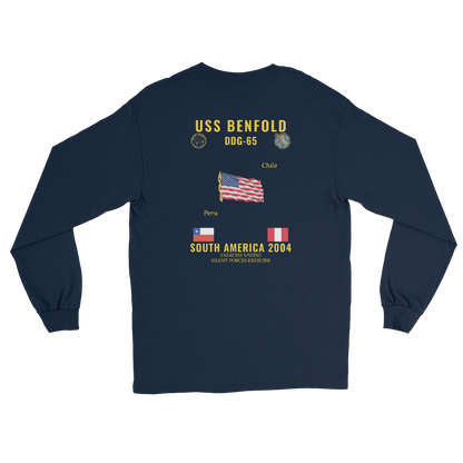 USS Benfold (DDG-65) 2004 South America Long Sleeve Cruise Shirt