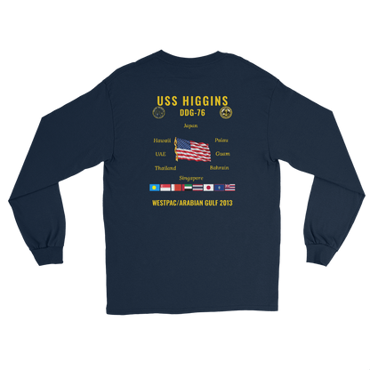USS Higgins (DDG-76) 2013 WestPac/Arabian Gulf Long Sleeve Cruise Shirt