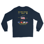 USS John S McCain (DDG-56) 2016 Fall Patrol Long Sleeve Cruise Shirt