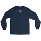USS Pittsburgh (SSN-720) Ship's Crest Long Sleeve Shirt – front view, navy