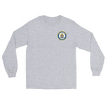 USS Annapolis (SSN-760) Ship's Crest Long Sleeve Shirt – front view, grey