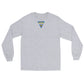 USS Pittsburgh (SSN-720) Ship's Crest Long Sleeve Shirt – front view, grey