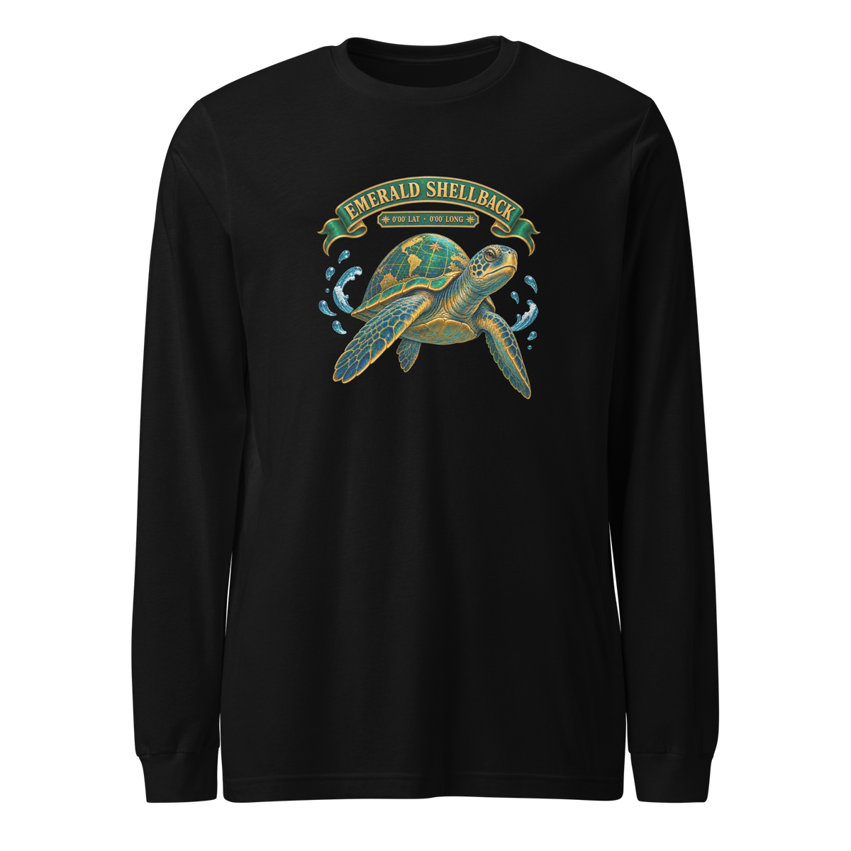 Emerald Shellback (Sea Turtle) Long Sleeve Shirt