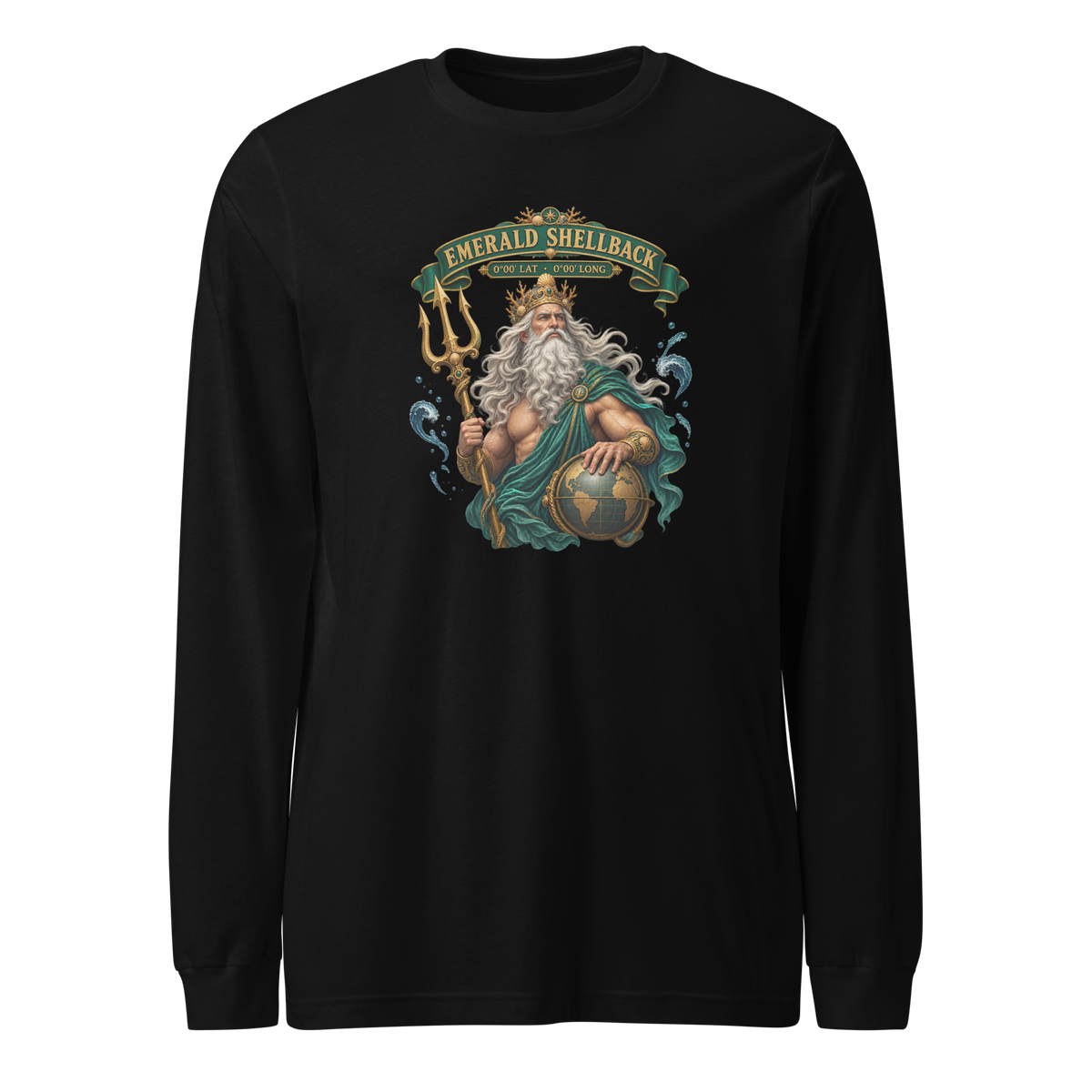 Emerald Shellback (Neptune) Long Sleeve Shirt