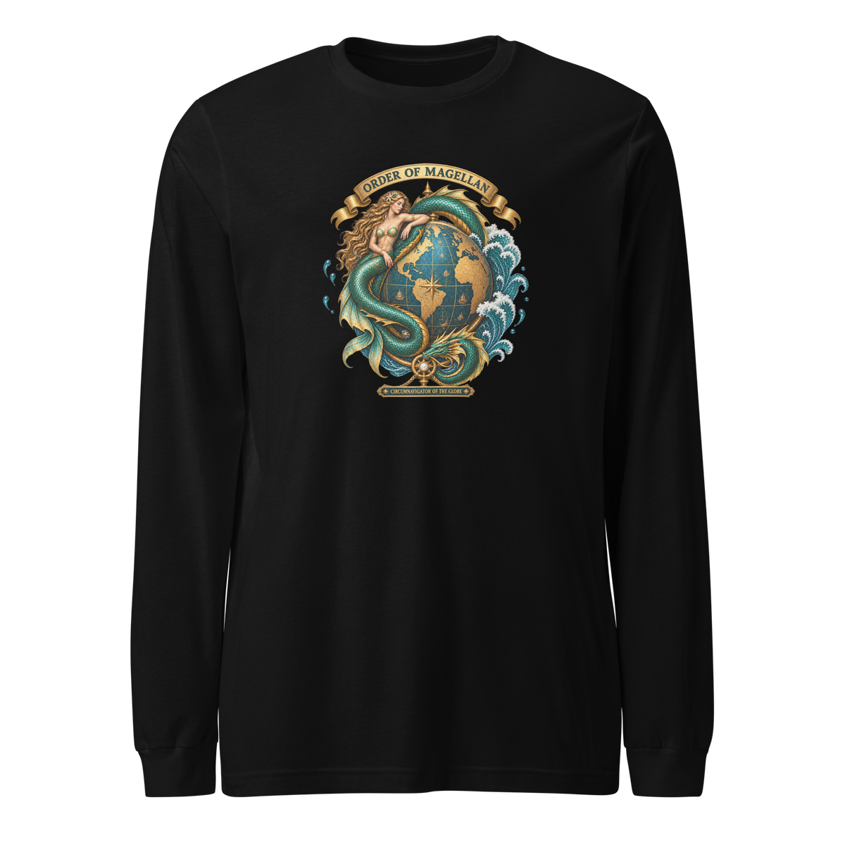 Circumnavigator (Mermaid & Serpent) Long Sleeve Shirt