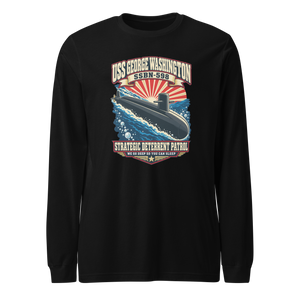USS George Washington (SSBN-598) Deterrent Patrol Long Sleeve Shirt - Retro