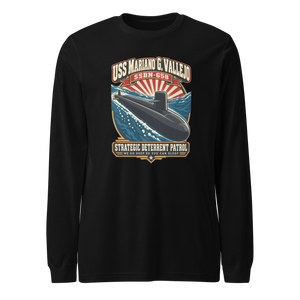 USS Mariano G. Vallejo (SSBN-658) Deterrent Patrol Long Sleeve Shirt - Retro