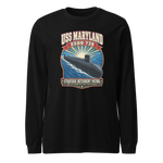 USS Maryland (SSBN-738) Deterrent Patrol Long Sleeve Shirt - Retro