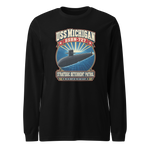 USS Michigan (SSBN-727) Deterrent Patrol Long Sleeve Shirt - Retro