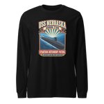 USS Nebraska (SSBN-739) Deterrent Patrol Long Sleeve Shirt - Retro