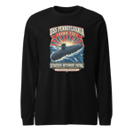 USS Pennsylvania (SSBN-735) Deterrent Patrol Long Sleeve Shirt - Retro