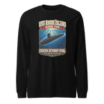USS Rhode Island (SSBN-740) Deterrent Patrol Long Sleeve Shirt - Retro