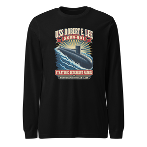 USS Robert E. Lee (SSBN-601) Deterrent Patrol Long Sleeve Shirt - Retro