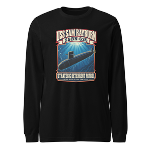 USS Sam Rayburn (SSBN-635) Deterrent Patrol Long Sleeve Shirt - Retro