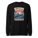USS Theodore Roosevelt (SSBN-600) Deterrent Patrol Long Sleeve Shirt - Retro