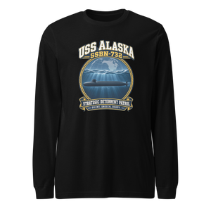 USS Alaska (SSBN-732) Deterrent Patrol Long Sleeve Shirt - Emblem