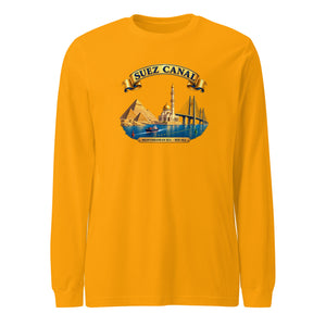 Suez Canal (Landmark Collage) Long Sleeve Shirt