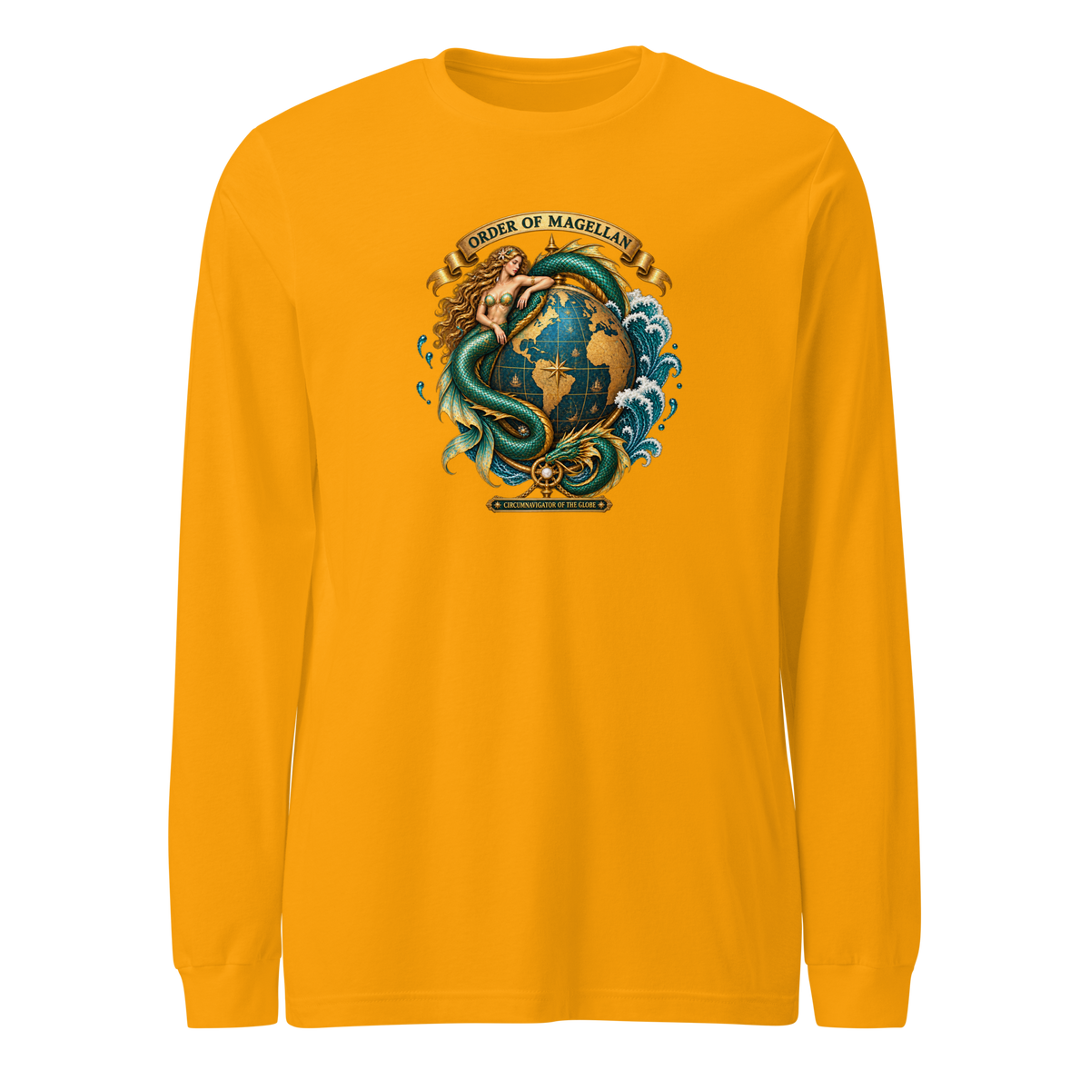 Circumnavigator (Mermaid & Serpent) Long Sleeve Shirt