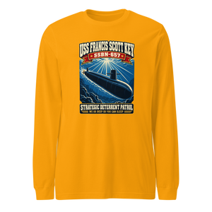 USS Francis Scott Key (SSBN-657) Deterrent Patrol Long Sleeve Shirt - Retro