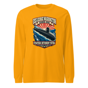 USS George Washington (SSBN-598) Deterrent Patrol Long Sleeve Shirt - Retro