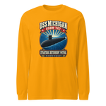 USS Michigan (SSBN-727) Deterrent Patrol Long Sleeve Shirt - Retro