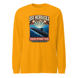 USS Nebraska (SSBN-739) Deterrent Patrol Long Sleeve Shirt - Retro