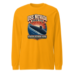 USS Nevada (SSBN-733) Deterrent Patrol Long Sleeve Shirt - Retro