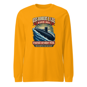 USS Robert E. Lee (SSBN-601) Deterrent Patrol Long Sleeve Shirt - Retro