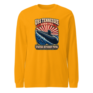 USS Tennessee (SSBN-734) Deterrent Patrol Long Sleeve Shirt - Retro