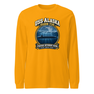USS Alaska (SSBN-732) Deterrent Patrol Long Sleeve Shirt - Emblem