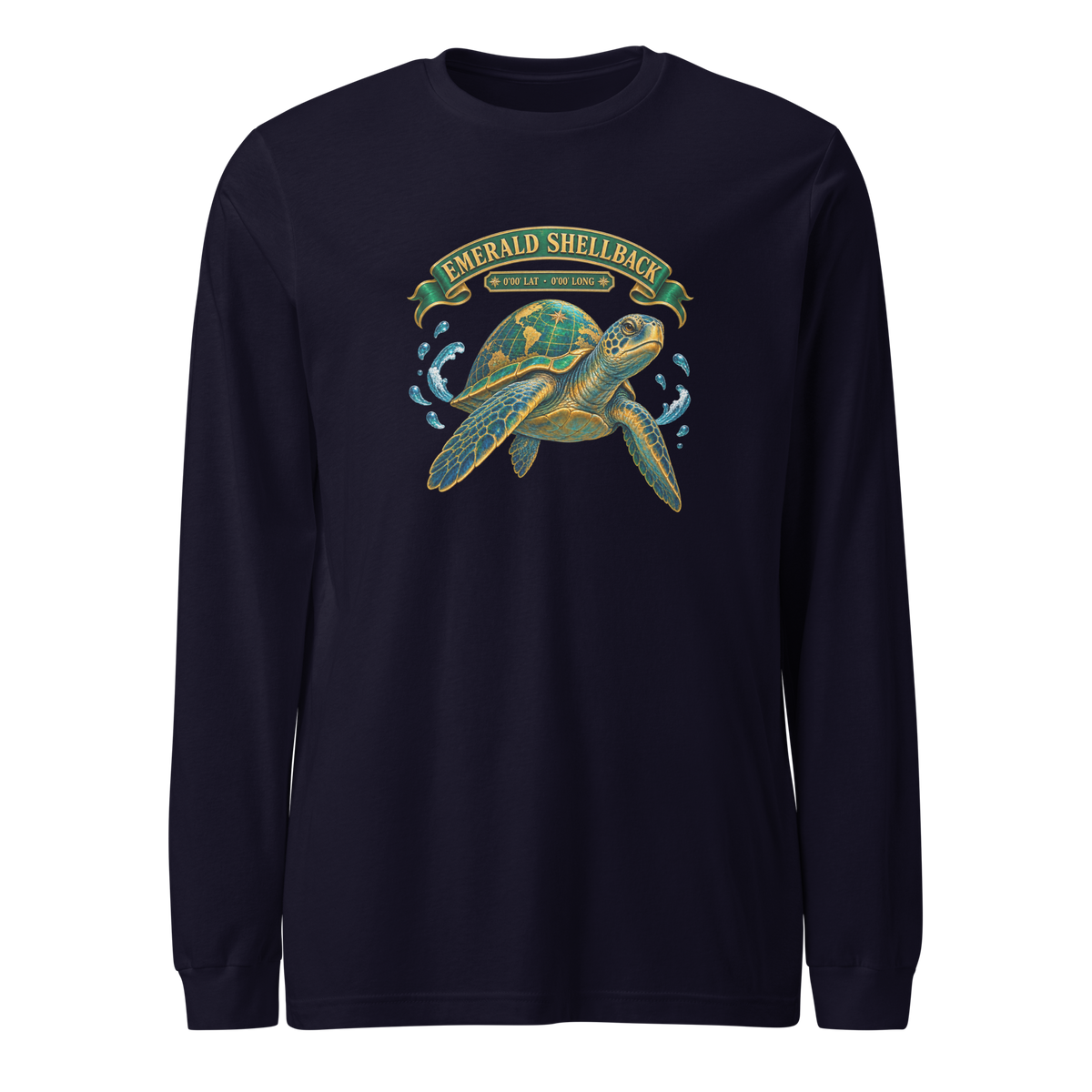 Emerald Shellback (Sea Turtle) Long Sleeve Shirt