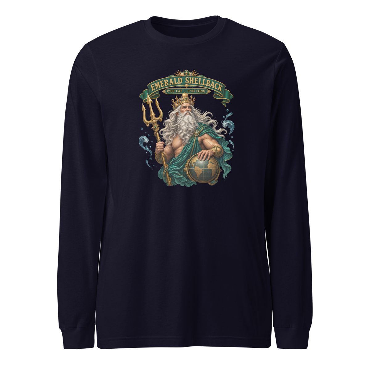 Emerald Shellback (Neptune) Long Sleeve Shirt
