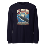 USS Maryland (SSBN-738) Deterrent Patrol Long Sleeve Shirt - Retro