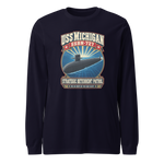 USS Michigan (SSBN-727) Deterrent Patrol Long Sleeve Shirt - Retro