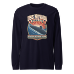USS Nevada (SSBN-733) Deterrent Patrol Long Sleeve Shirt - Retro