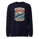 USS Pennsylvania (SSBN-735) Deterrent Patrol Long Sleeve Shirt - Retro