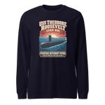 USS Theodore Roosevelt (SSBN-600) Deterrent Patrol Long Sleeve Shirt - Retro
