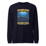 USS Rhode Island (SSBN-740) Deterrent Patrol Long Sleeve Shirt - Deep Water
