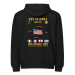 USS Atlanta (SSN-712) 1982 Med Cruise Zip Hoodie