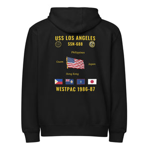 USS Los Angeles (SSN-688) 1986-87 WestPac Cruise Zip Hoodie