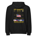 USS Honolulu (SSN-718) 1988-89 WestPac Cruise Zip Hoodie