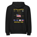 USS San Francisco (SSN-711) 1998 WestPac Cruise Zip Hoodie