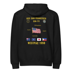 USS San Francisco (SSN-711) 1998 WestPac Cruise Zip Hoodie
